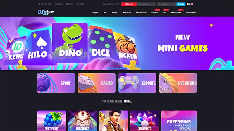 Jeux sur MyStake MyStake slots